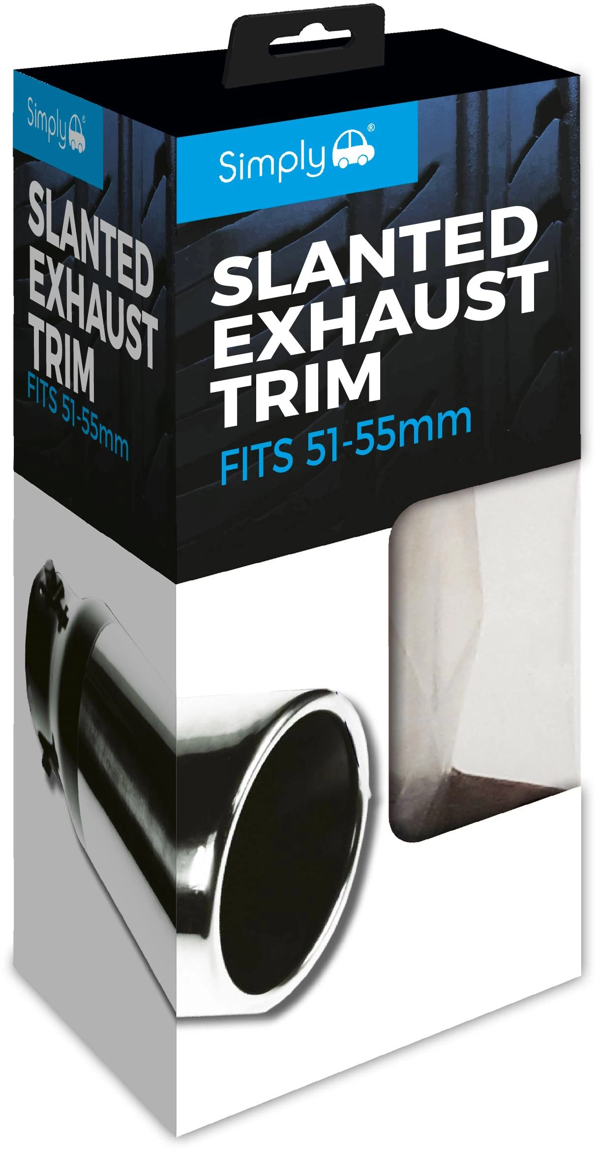 Simply Oval Slant Exhaust Trim 45 - 60mm 4 Simply Oval Slant Exhaust Trim 45 - 60mm - Image 2