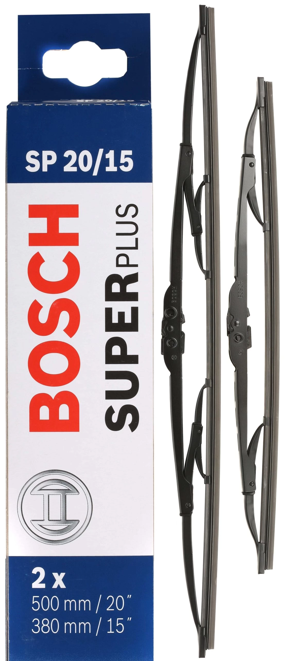 Bosch SP20/15 Wiper Blades - Front Pair 3 Bosch SP20/15 Wiper Blades - Front Pair