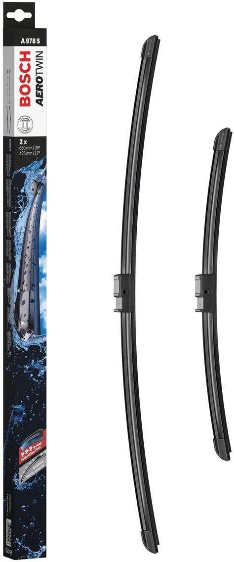 Bosch A978S Wiper Blades - Front Pair 4 Bosch A978S Wiper Blades - Front Pair - Image 2