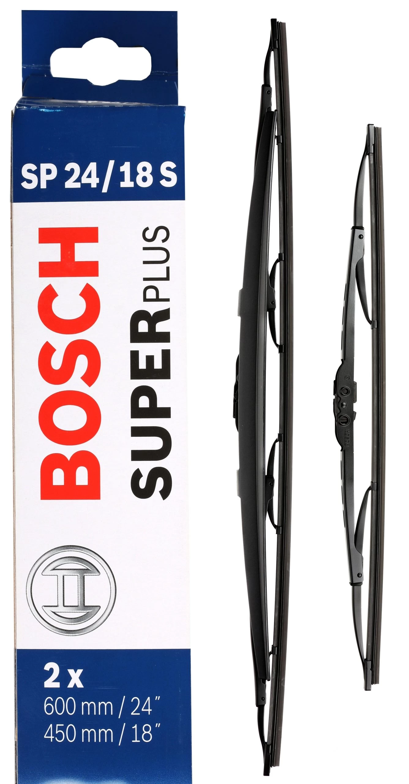 Bosch SP24/18S Wiper Blades - Front Pair 3 Bosch SP24/18S Wiper Blades - Front Pair