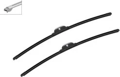 Bosch A016S Wiper Blades - Front Pair -Motorcycle Equipment 225206b