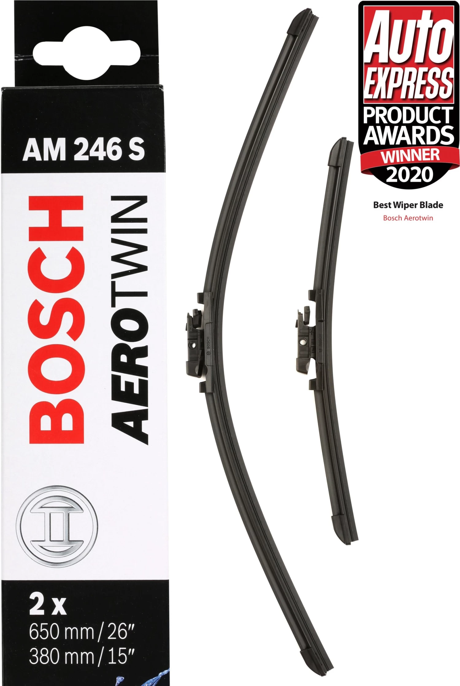 Bosch AM246S Wiper Blades - Front Pair 3 Bosch AM246S Wiper Blades - Front Pair