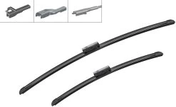 Bosch AM310S Wiper Blades - Front Pair 8 Bosch AM310S Wiper Blades - Front Pair -Motorcycle Equipment 238233b
