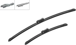 Bosch A293S Wiper Blades - Front Pair -Motorcycle Equipment 261237b