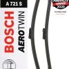 Bosch A721S Wiper Blades - Front Pair 2 Bosch A721S Wiper Blades - Front Pair -Motorcycle Equipment 261245
