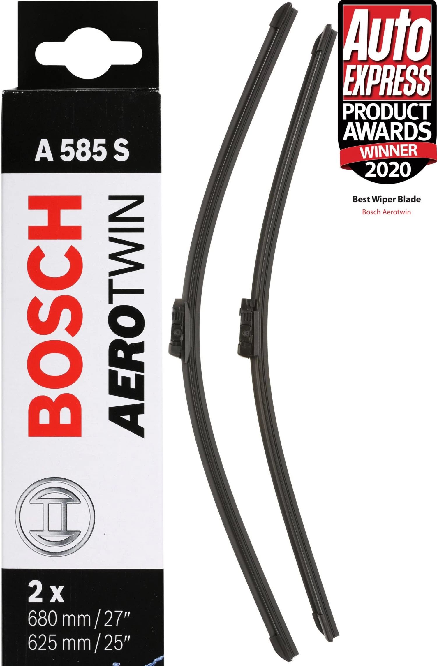 Bosch A585S Wiper Blades - Front Pair 3 Bosch A585S Wiper Blades - Front Pair