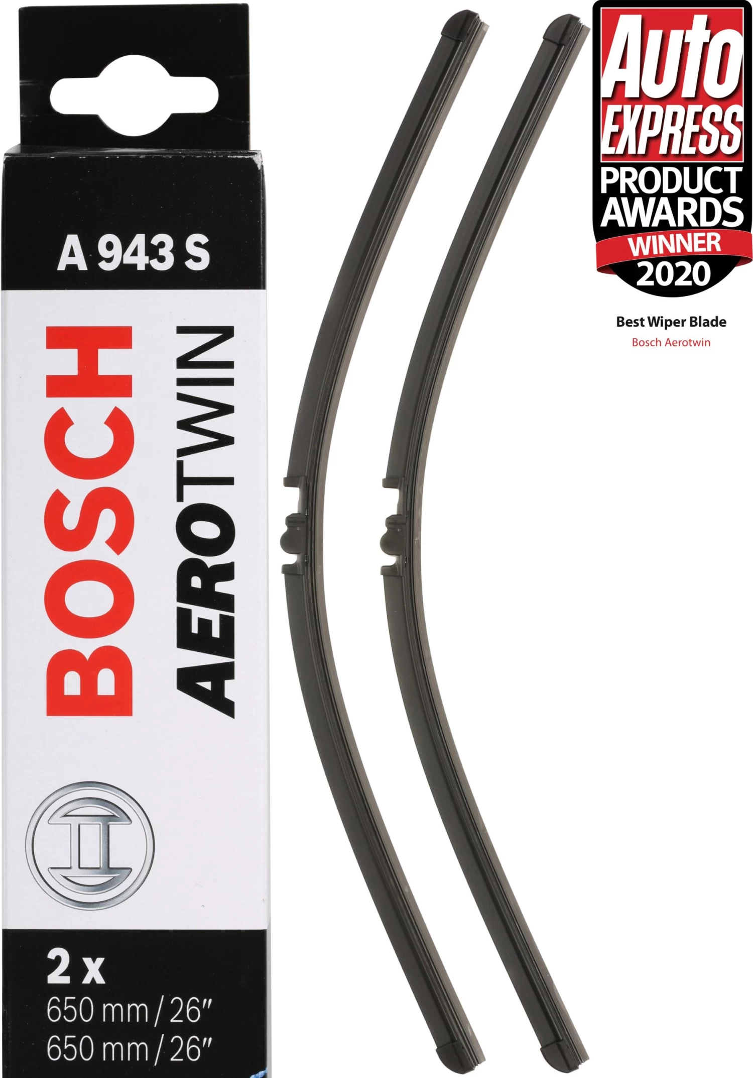 Bosch A943S Wiper Blade - Front Pair 3 Bosch A943S Wiper Blade - Front Pair