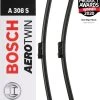 Bosch A308S Wiper Blade - Front Pair -Motorcycle Equipment 262128