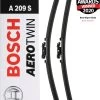 Bosch A209S Wiper Blade - Front Pair 2 Bosch A209S Wiper Blade - Front Pair -Motorcycle Equipment 262391
