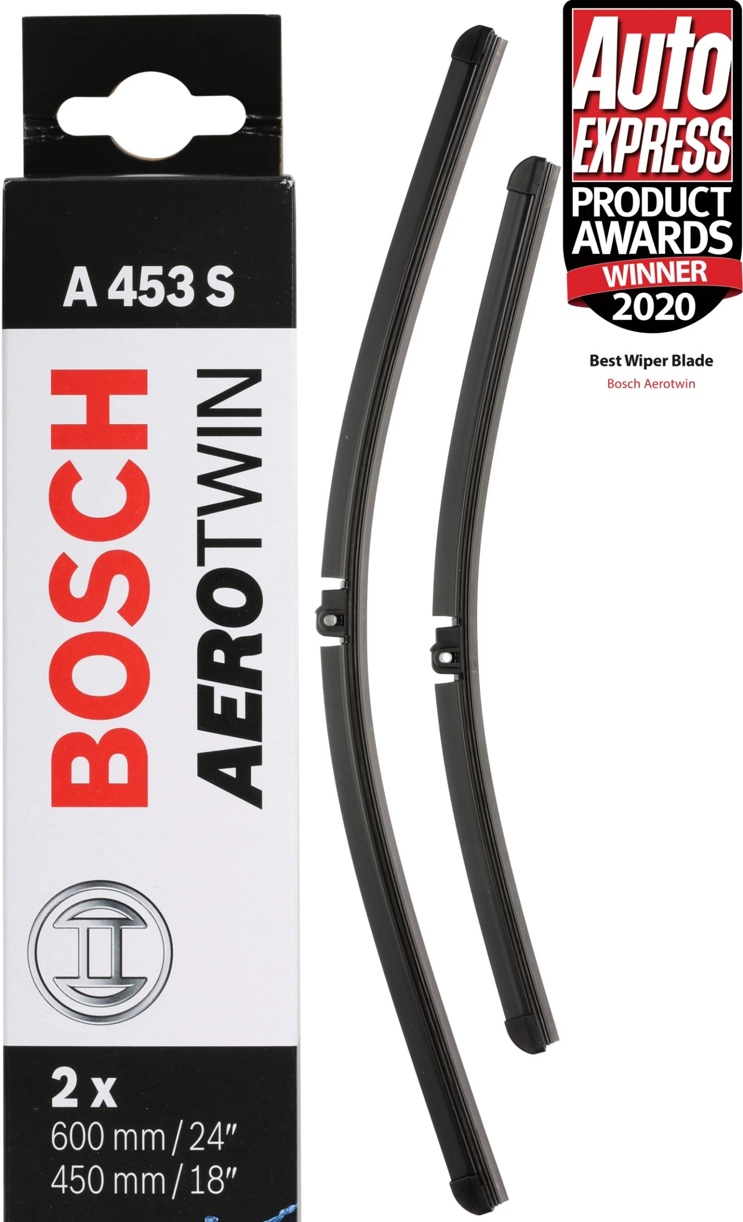 Bosch A453S Wiper Blade - Front Pair 3 Bosch A453S Wiper Blade - Front Pair