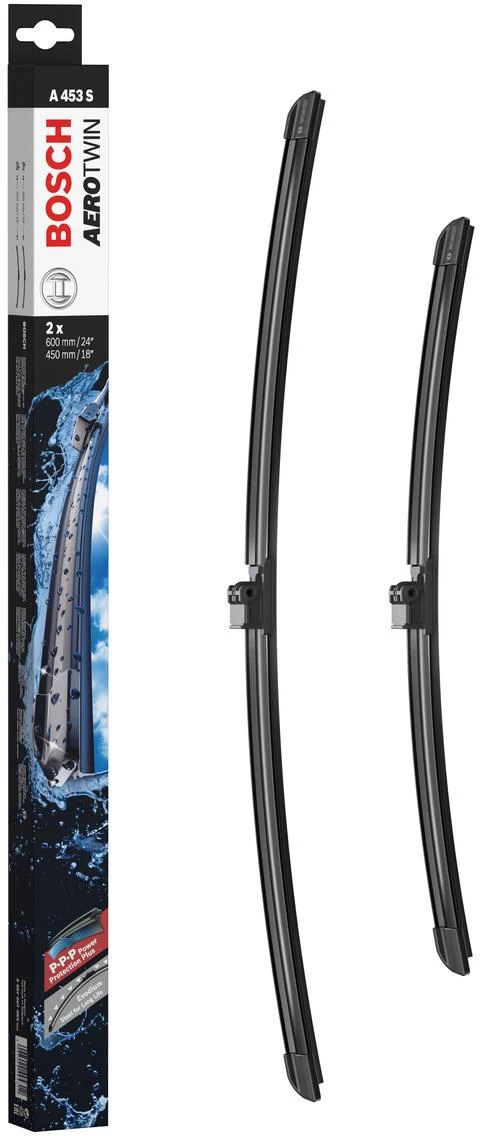 Bosch A453S Wiper Blade - Front Pair 4 Bosch A453S Wiper Blade - Front Pair - Image 2