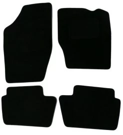 Halfords Fully Tailored Black Mat Set For Citroen C4 MK1 2004-10 Without Fixings