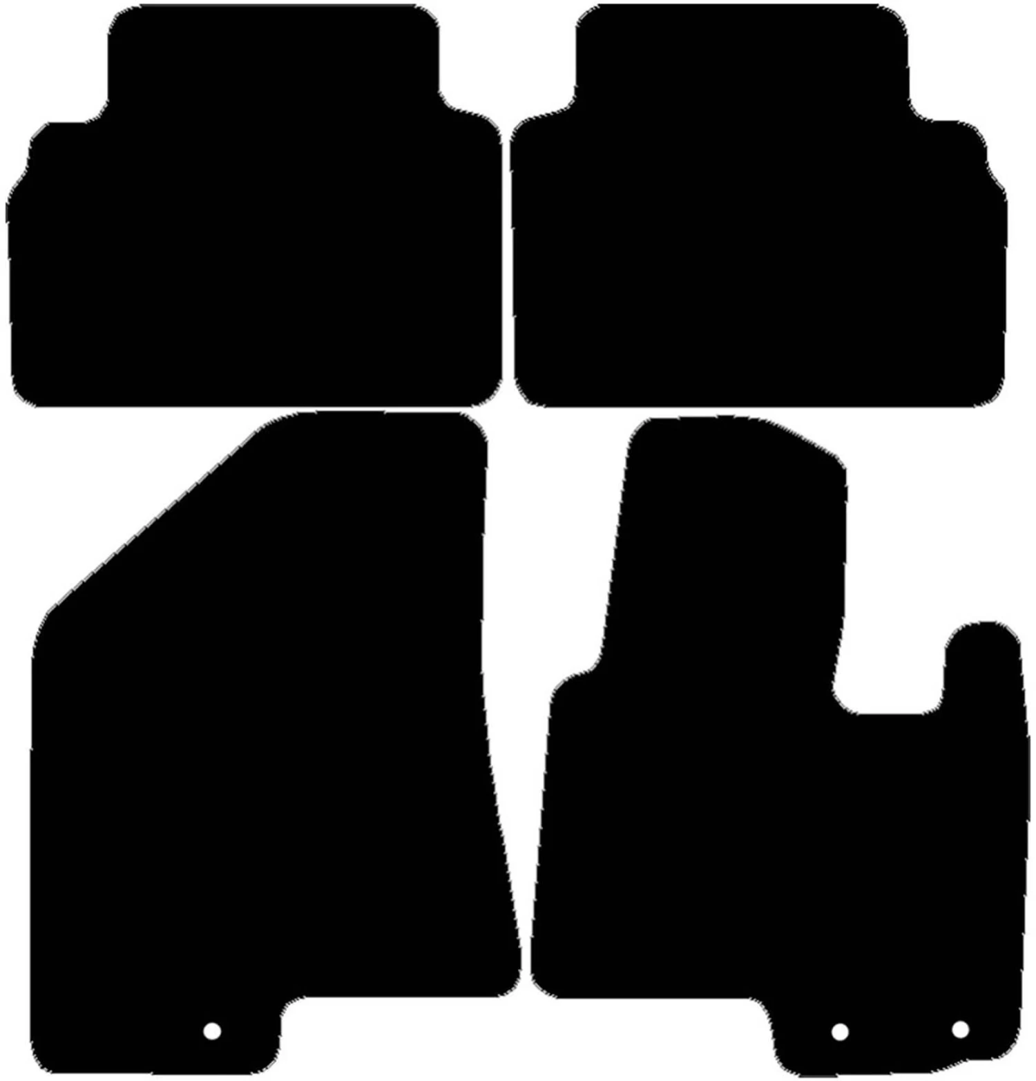 Halfords Hyundai Ix35 - Set Of 4 Standard Car Mats 3 Clips (EE0390) 3 Halfords Hyundai Ix35 - Set Of 4 Standard Car Mats 3 Clips (EE0390)