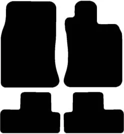 Halfords Mini R50 & R53 - Set Of 4 Standard Car Mats 0 Clips (EE0614)