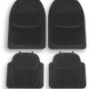 Halfords Full Set Rubber Car Mats (Classic 2) -Motorcycle Equipment 337206