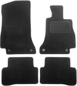 Halfords Mercedes C Class- Luxury Car Mats 4 Clips (WW4021)