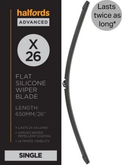 Halfords Advanced Silicone Wiper Blade X26"