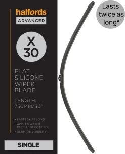 Halfords Advanced Silicone Wiper Blade X30"