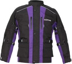 Duchinni Jago Youth Motorcycle Jacket - Black And Purple