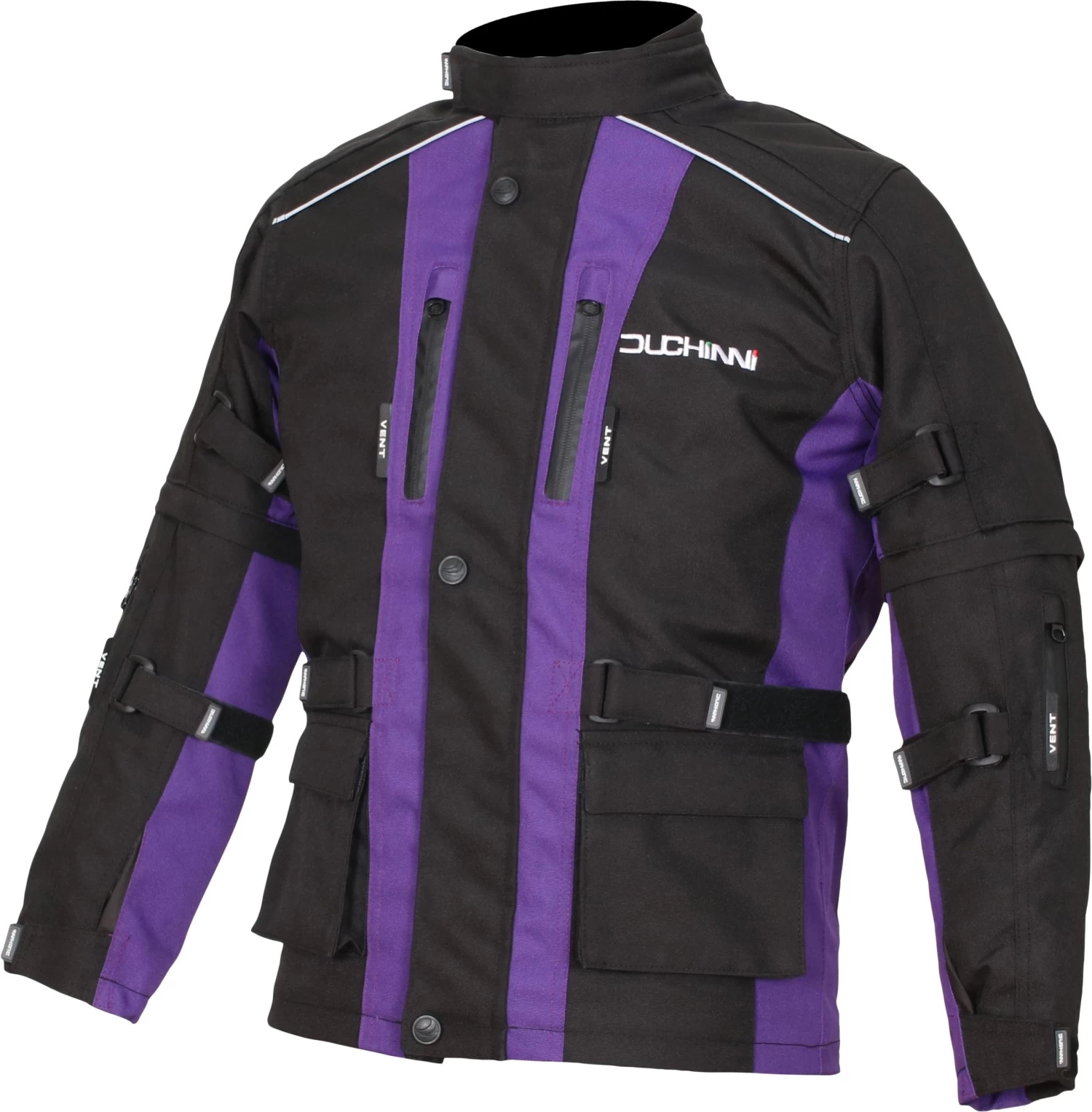Duchinni Jago Youth Motorcycle Jacket - Black And Purple 4 Duchinni Jago Youth Motorcycle Jacket - Black And Purple - Image 2
