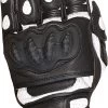 Weise Apex Motorcycle Gloves - Black/White -Motorcycle Equipment 357110