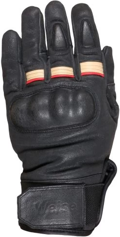 Weise Detroit Motorcycle Gloves - Black