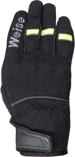 Weise Motorcycle Pit Gloves - Black/Neon