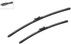 Bosch A860S Aerotwin Flat Wiper Blade Set - Front Pair -Motorcycle Equipment 376326b