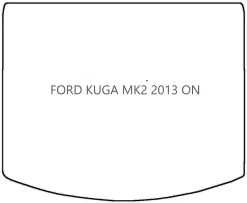 Halfords Ford Kuga Mk2 - Rubber Boot Mat No Clip (WW4232) -Motorcycle Equipment 424454b
