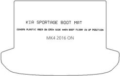 Halfords Kia Sportage Mk4 - Luxury Carpet Boot Mat No Clips (WW7452) -Motorcycle Equipment 424558b