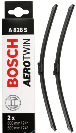 Bosch A826S Wiper Blades - Front Pair