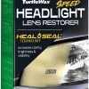 Turtle Wax Speed Headlight Lens Restorer Kit With Ceramic Sealing Wipes -Motorcycle Equipment 460630