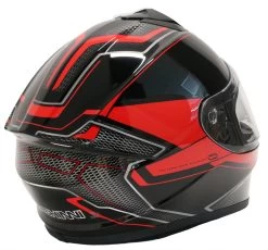Duchinni Black/Red Helmet D977 -Motorcycle Equipment 469086b