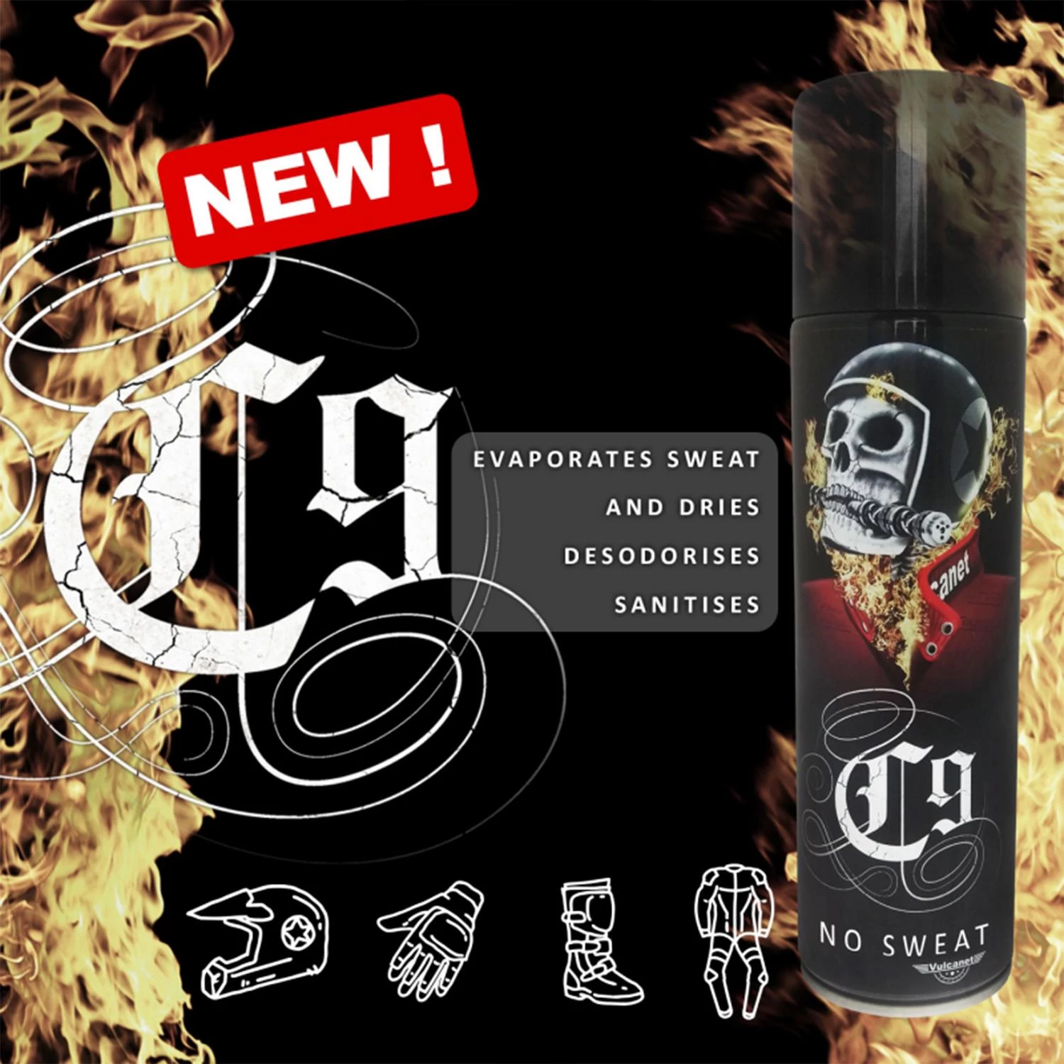 Vulcanet C9 Sanitising Spray 4 Vulcanet C9 Sanitising Spray - Image 2