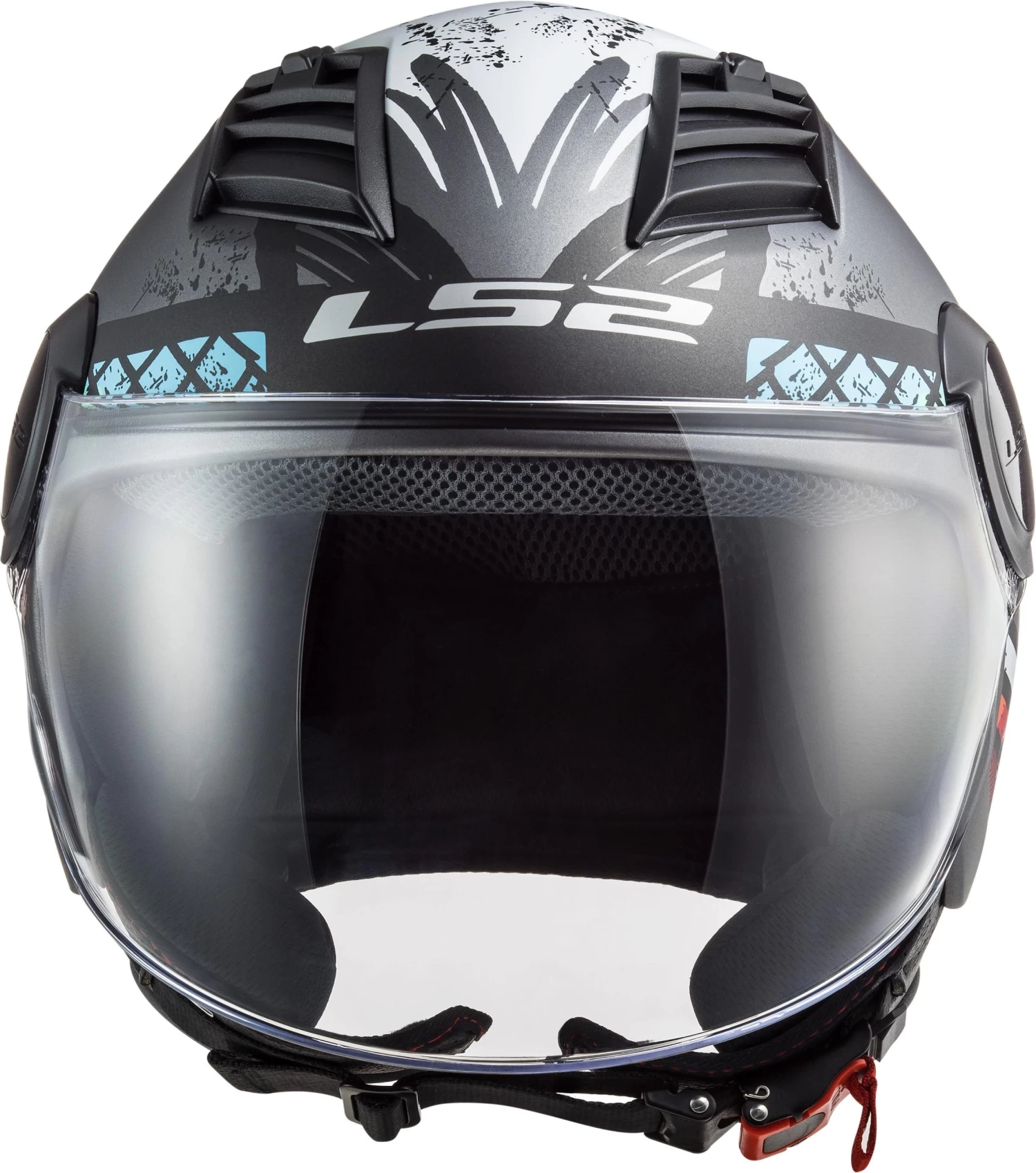 LS2 OF562 Airflow Ronnie Matt Silver/Blue 6 LS2 OF562 Airflow Ronnie Matt Silver/Blue - Image 4