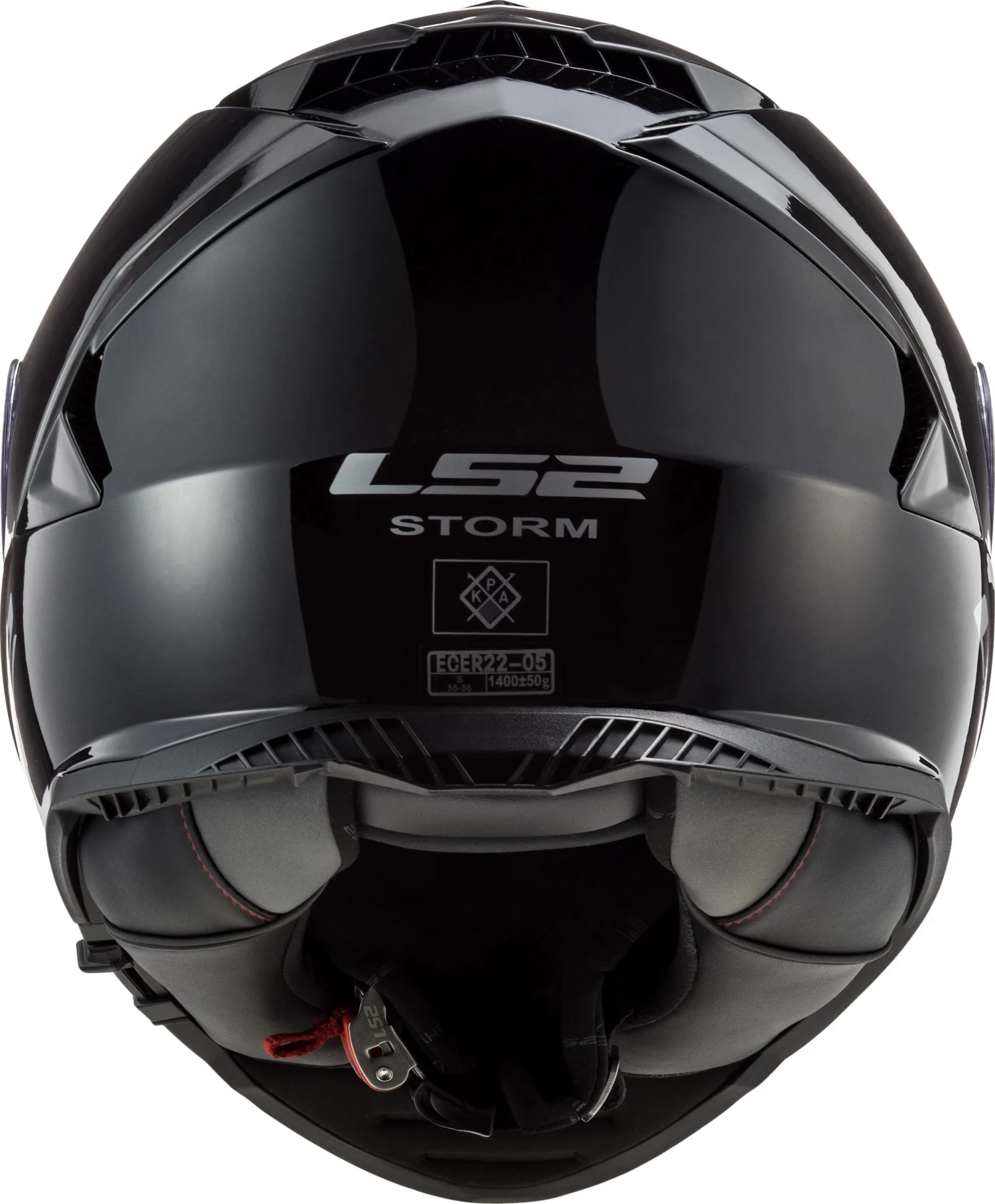LS2 FF800 Storm Solid Gloss Black XS 8 LS2 FF800 Storm Solid Gloss Black XS - Image 6