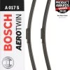 Bosch A017S Wiper Blades - Front Pair -Motorcycle Equipment 590986