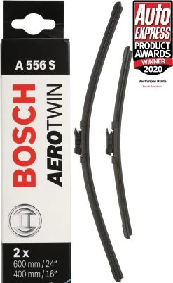 Bosch A556S Wiper Blades - Front Pair