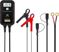 Halfords Smart Motorcycle Battery Charger (4A) -Motorcycle Equipment 629526b