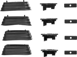 Halfords Non-Rail 115cm Fix Point Steel Roof Bars SET070 (Pair) -Motorcycle Equipment 677886c