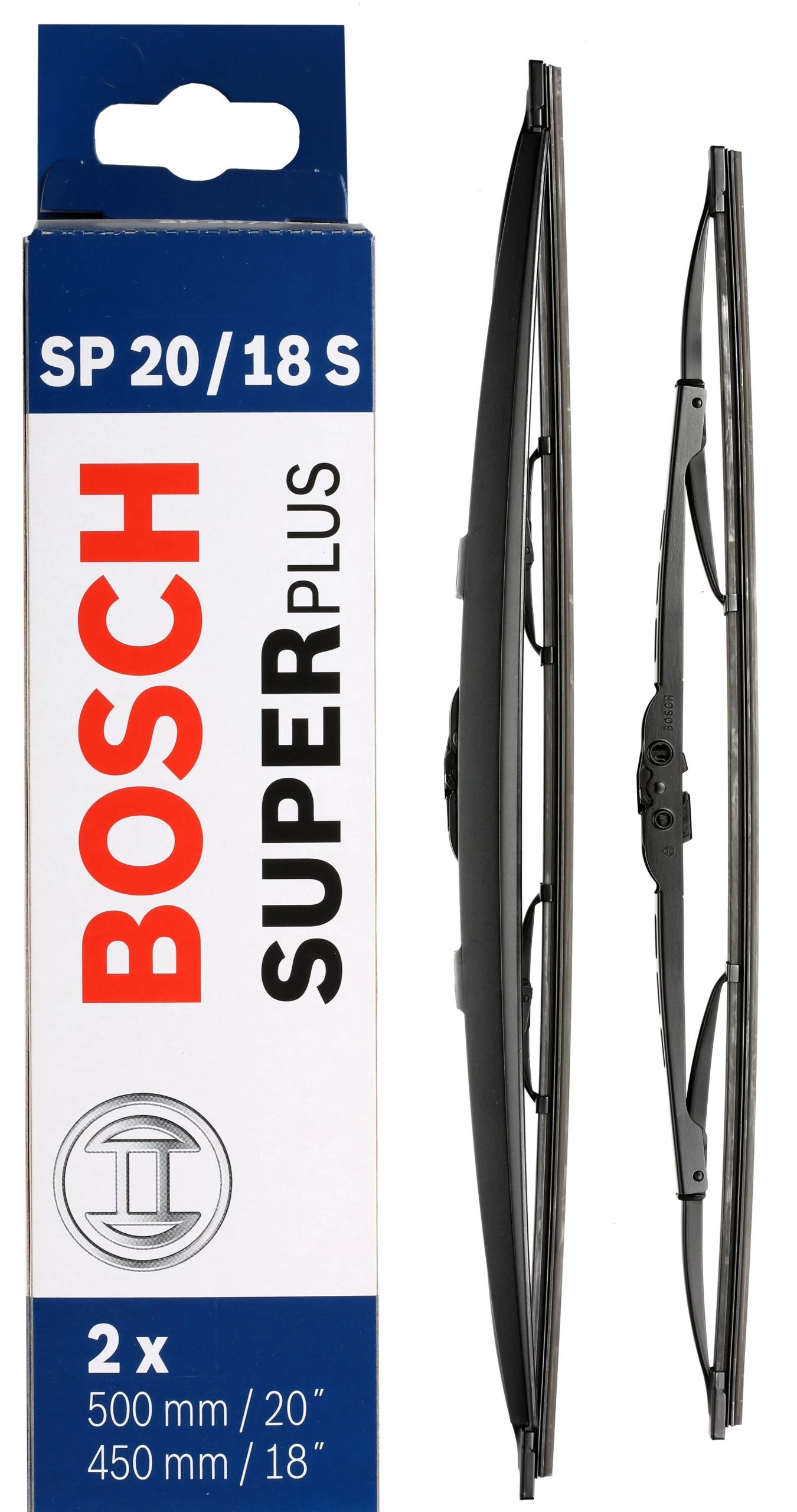 Bosch SP20/18S Wiper Blades - Front Pair 3 Bosch SP20/18S Wiper Blades - Front Pair
