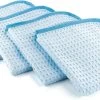 The Rag Company Waffle Weave Glass Towels 4 Pack 2 The Rag Company Waffle Weave Glass Towels 4 Pack -Motorcycle Equipment 719214
