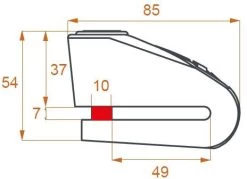 Kovix KAL10 10mm 120db Alarm Disc Lock 9 Kovix KAL10 10mm 120db Alarm Disc Lock -Motorcycle Equipment 723686c