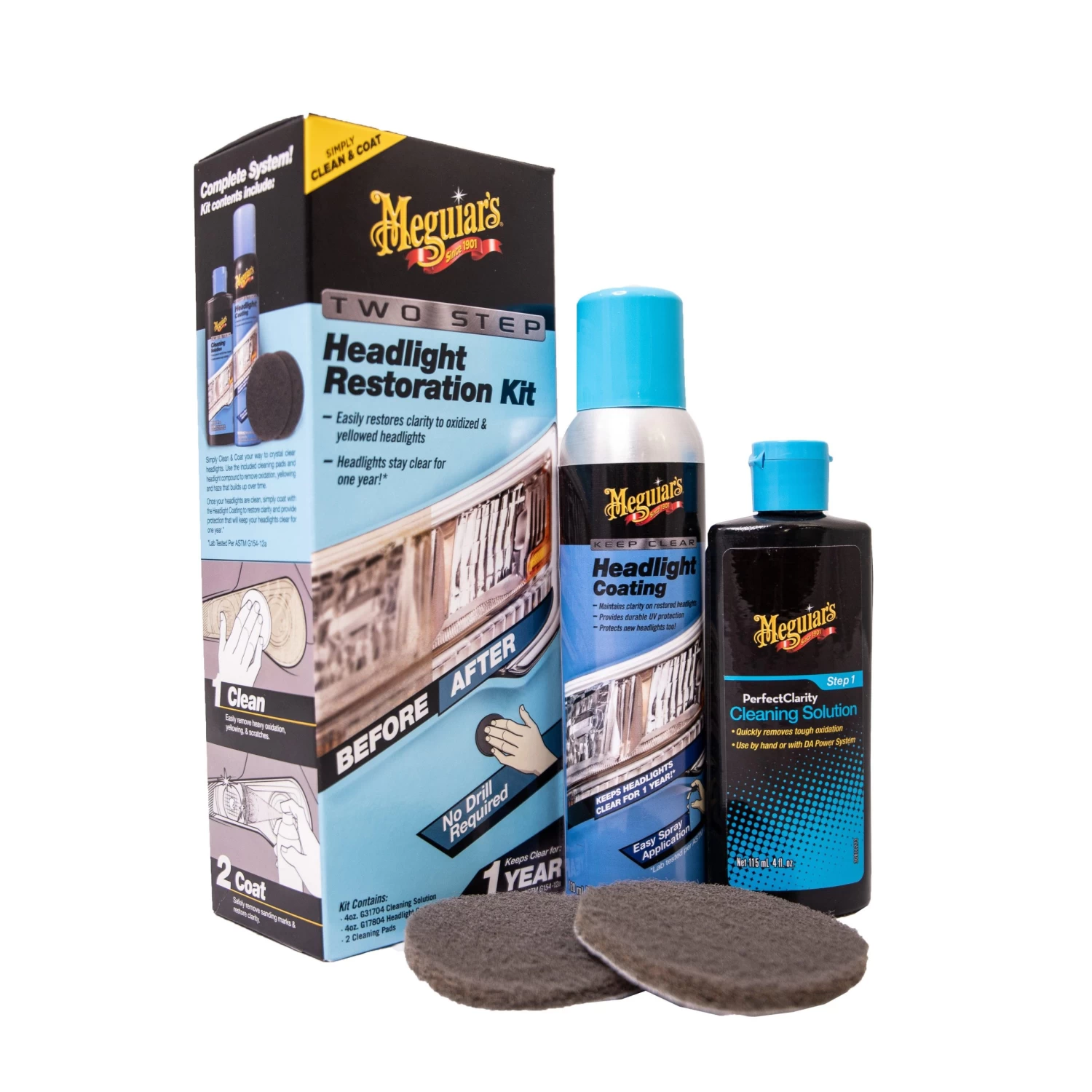 Meguiars 2 Step Headlight Restoration Kit 3 Meguiars 2 Step Headlight Restoration Kit