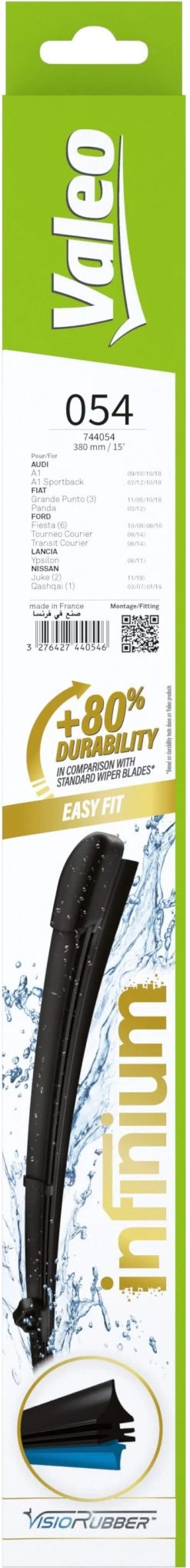 Valeo Infinium Single Wiper Blade 054 8 Valeo Infinium Single Wiper Blade 054 -Motorcycle Equipment 768102a