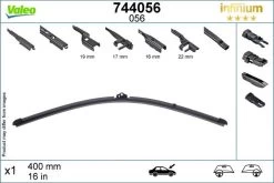 Valeo Infinium Single Wiper Blade 056 -Motorcycle Equipment 768110d