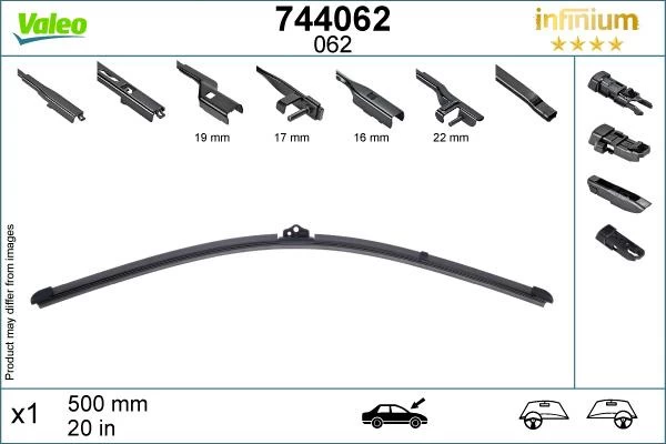 Valeo Infinium Single Wiper Blade 062 7 Valeo Infinium Single Wiper Blade 062 - Image 5