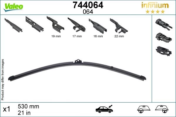 Valeo Infinium Single Wiper Blade 064 7 Valeo Infinium Single Wiper Blade 064 - Image 5