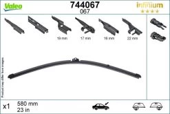 Valeo Infinium Single Wiper Blade 067 -Motorcycle Equipment 768174d