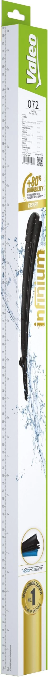 Valeo Infinium Single Wiper Blade 072 5 Valeo Infinium Single Wiper Blade 072 - Image 3